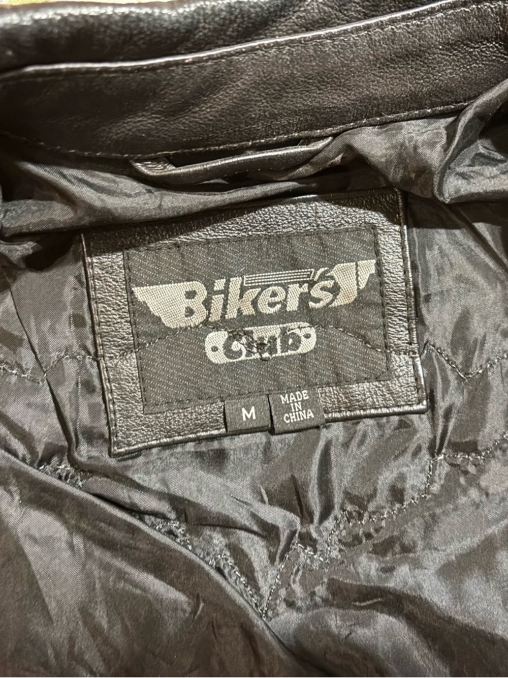 Black Leather Button-Front Women's Jacket - Picture 4 of 4